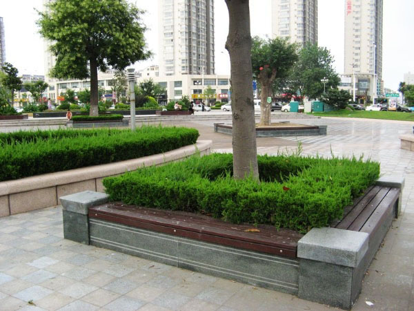 雪花青圍欄